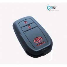 Carkey - Toyota Innova Crysta Black Silicone Key Cover(Only Push Start)