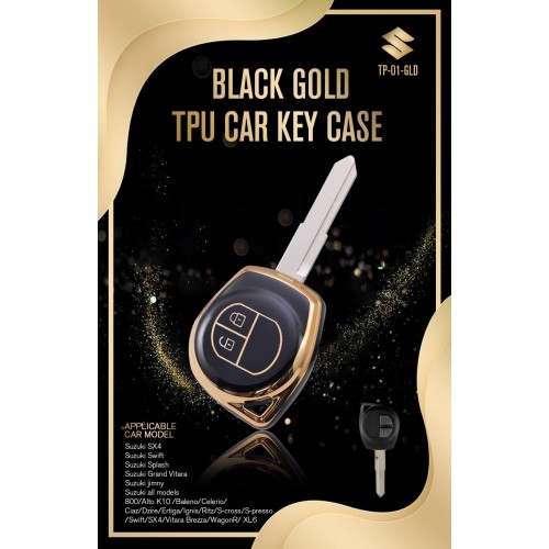 Golden TPU Key cover For Swift/Baleno/Ciaz/S-cross/Brezza/Wagon-R/Ignis